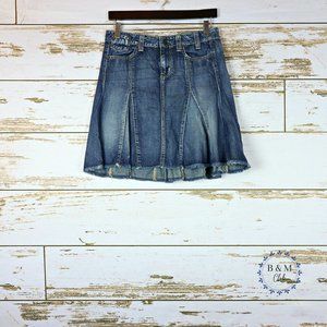 Guess Women's Size 24 Pleated Denim Skirt